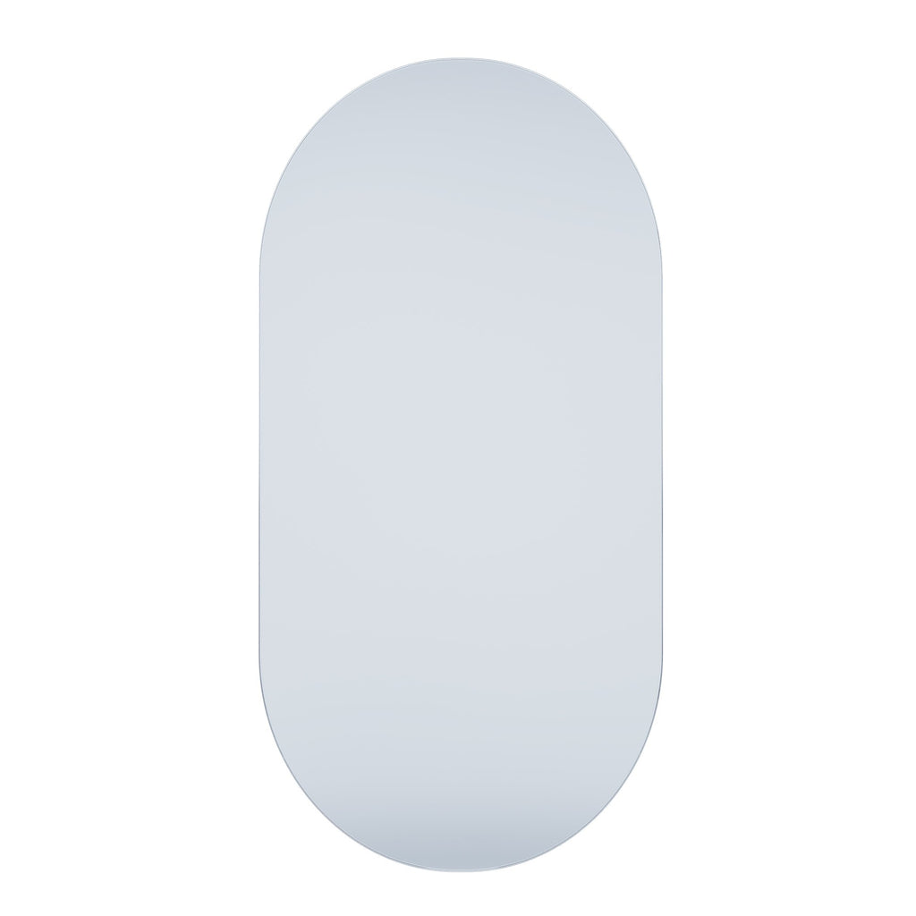 Polished Edge Oval Bathroom Mirror