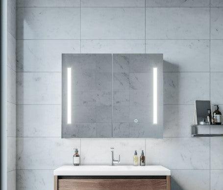 Backlit shaving cabinet discount