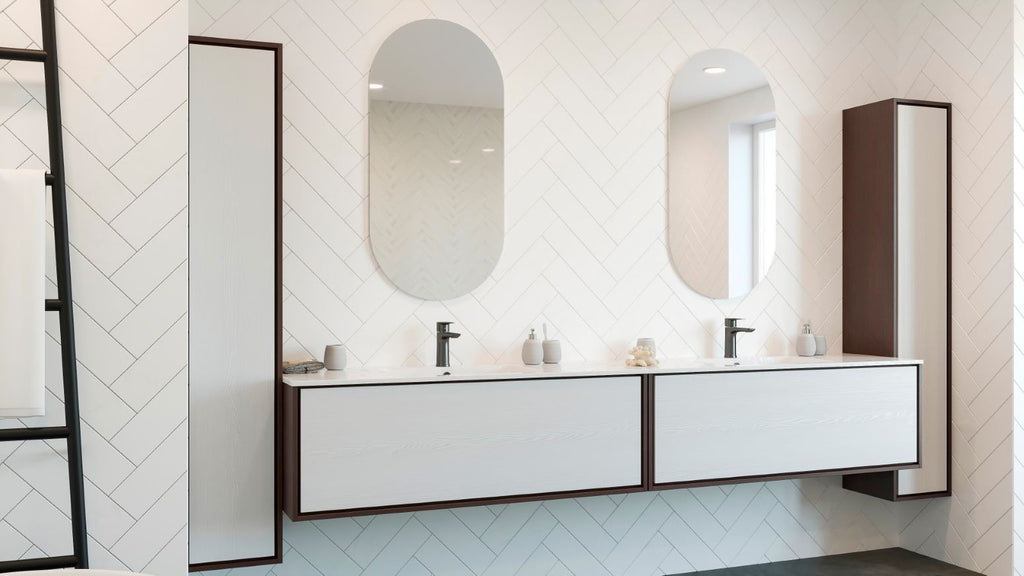 Polished Edge Oval Bathroom Mirror