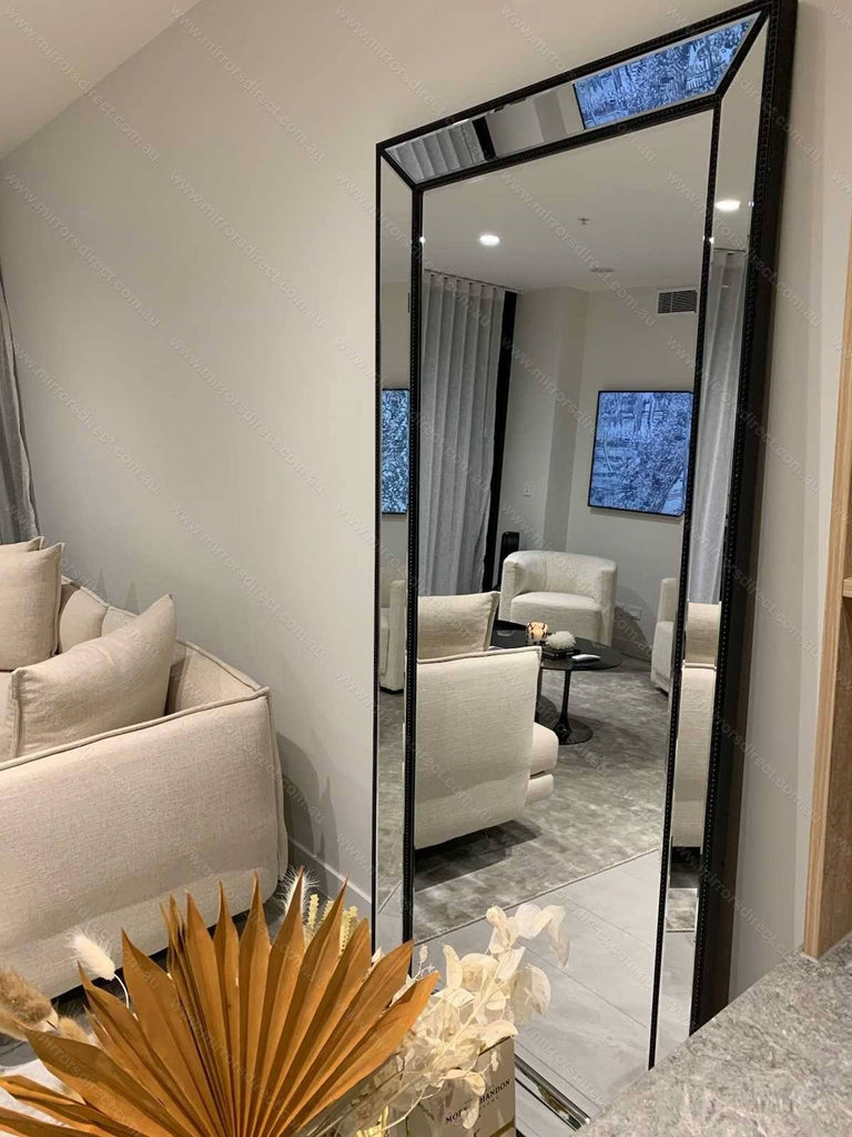 Zeta Floor Mirror - Black