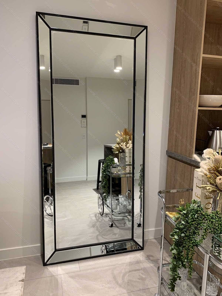 Zeta Floor Mirror - Black