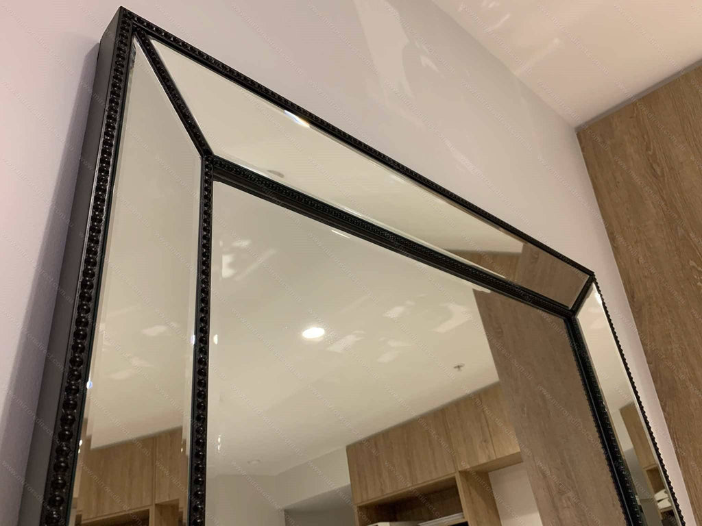 Zeta Floor Mirror - Black