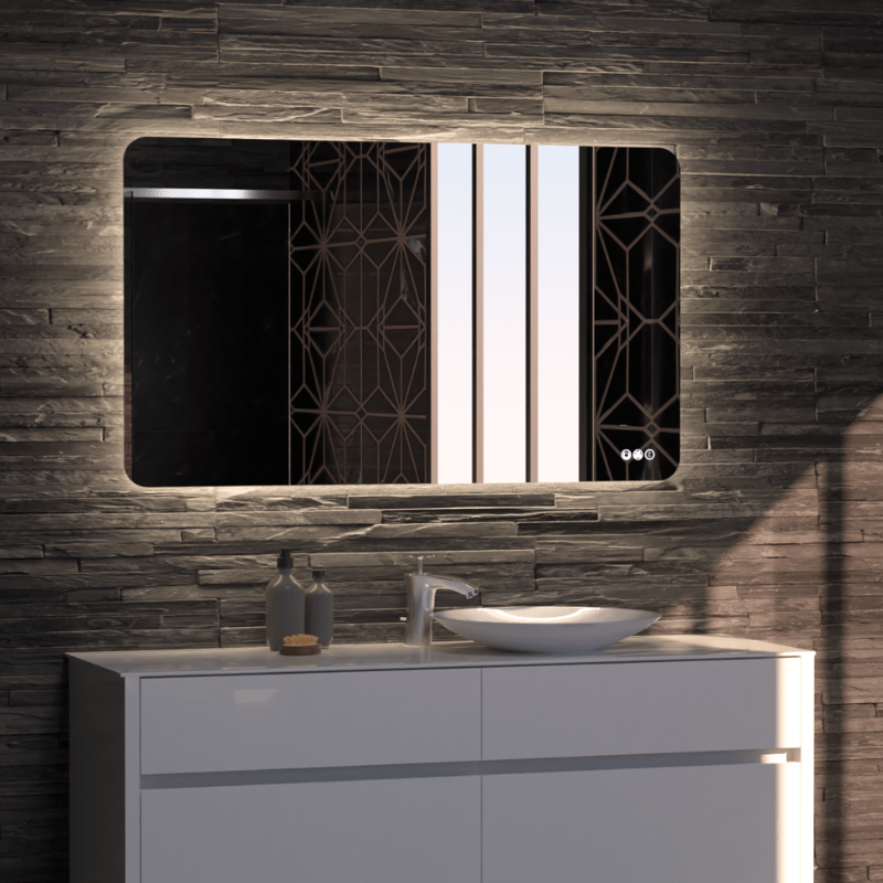 Asta Frameless Rectangle LED Bathroom Mirror