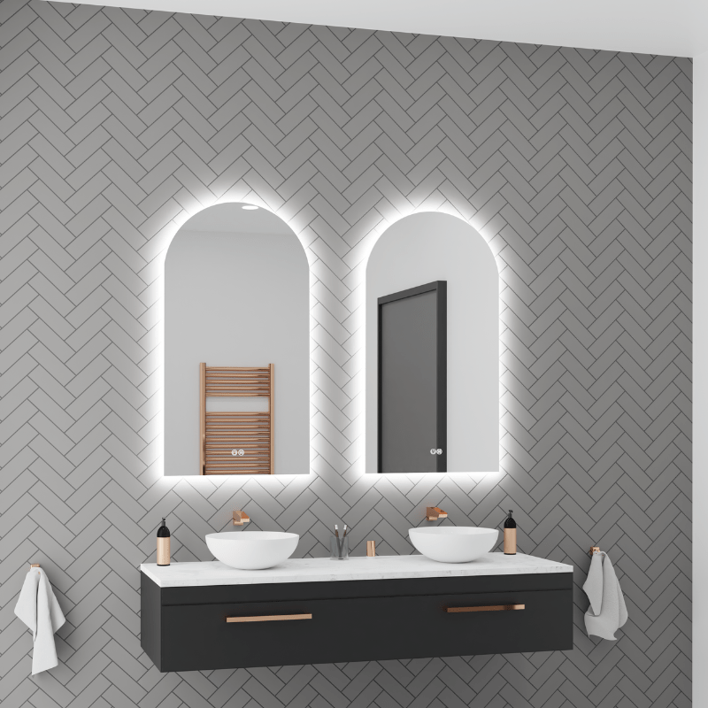 Aura Arched LED Bathroom Mirror – Mirrors Direct