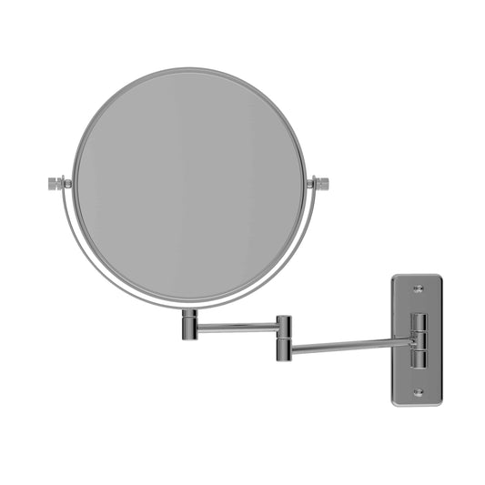 1 & 10x Magnification Chrome Wall Mounted Shaving Mirror