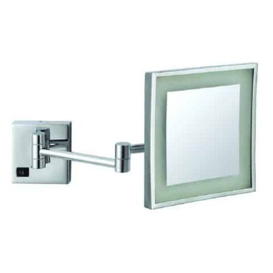 3x Magnification Chrome Wall Mounted Shaving Mirror