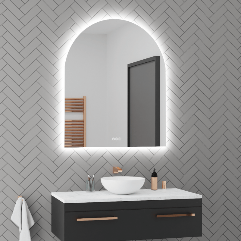 Aura Arched LED Bathroom Mirror