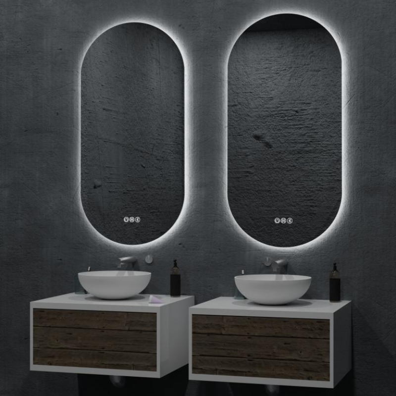 Orvis Oval LED Bathroom Mirror