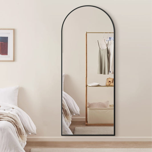 Elara Black Arched Full Length Mirror