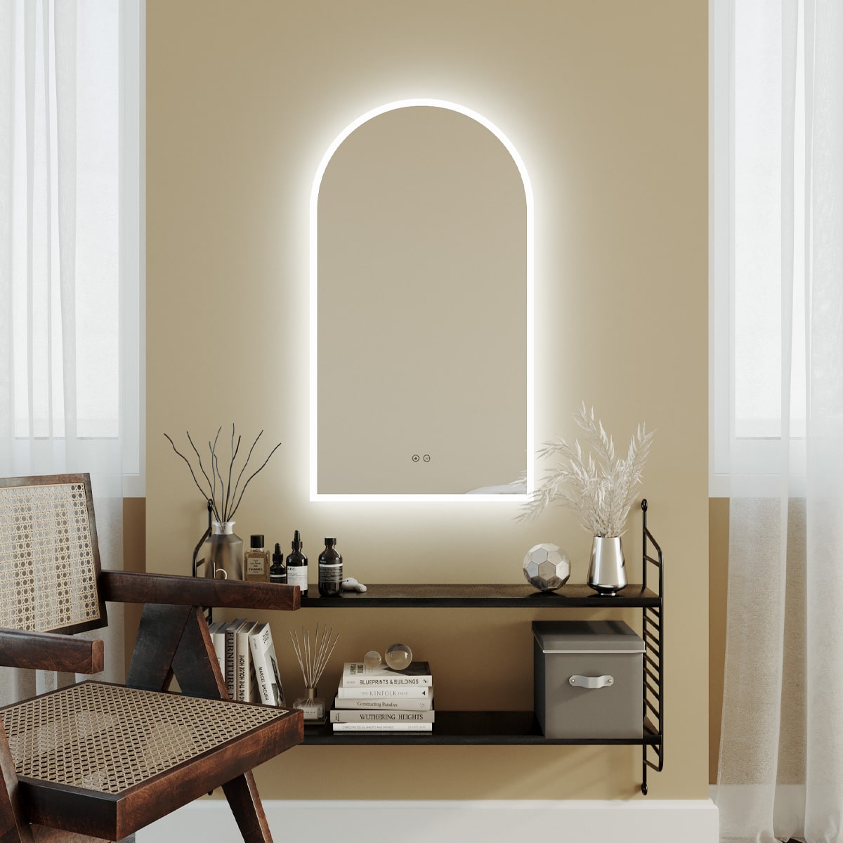 Remer Arch LED Mirror