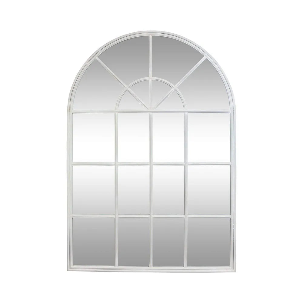 Adelyn Arched White Panel Mirror