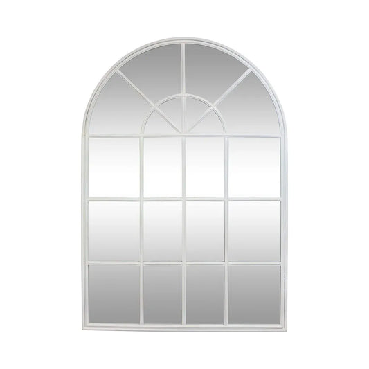 Adelyn Arched White Panel Mirror