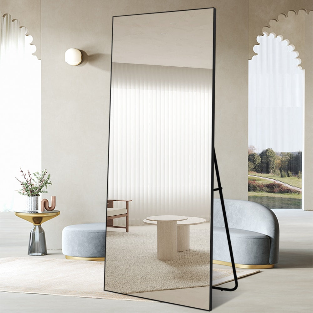 Aldric Black Rectangular Full Length Mirror