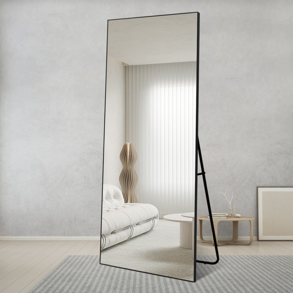 Aldric Black Rectangular Full Length Mirror