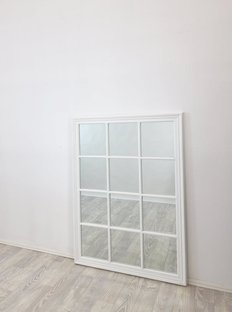 Amely White Panel Wall Mirror