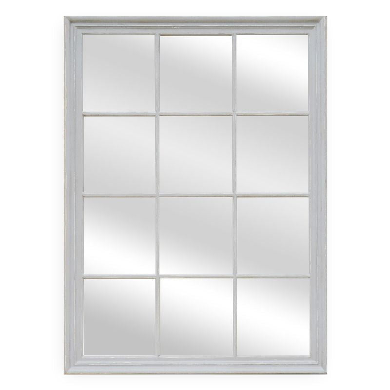 Amely White Panel Wall Mirror