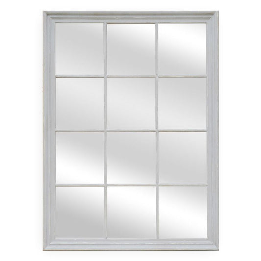 Amely White Panel Wall Mirror