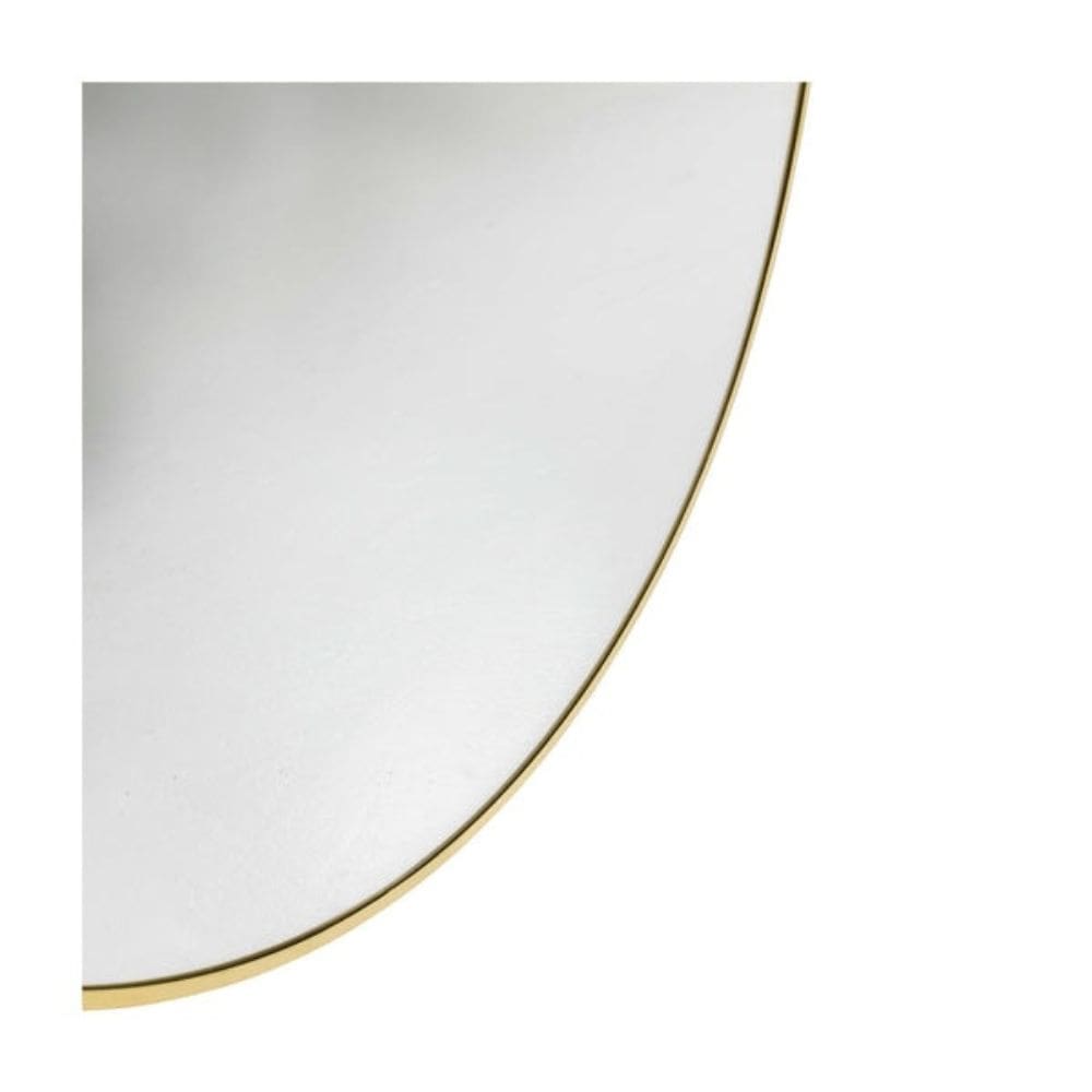 Antwerp Brass Gold Round Bathroom Mirror