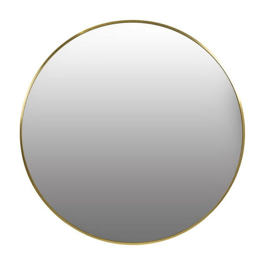 Antwerp Brass Gold Round Bathroom Mirror