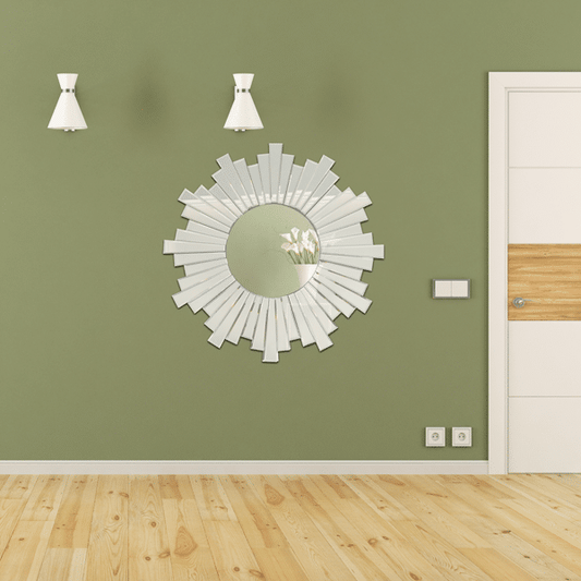 Arleth Frameless Sunburst Wall Mirror