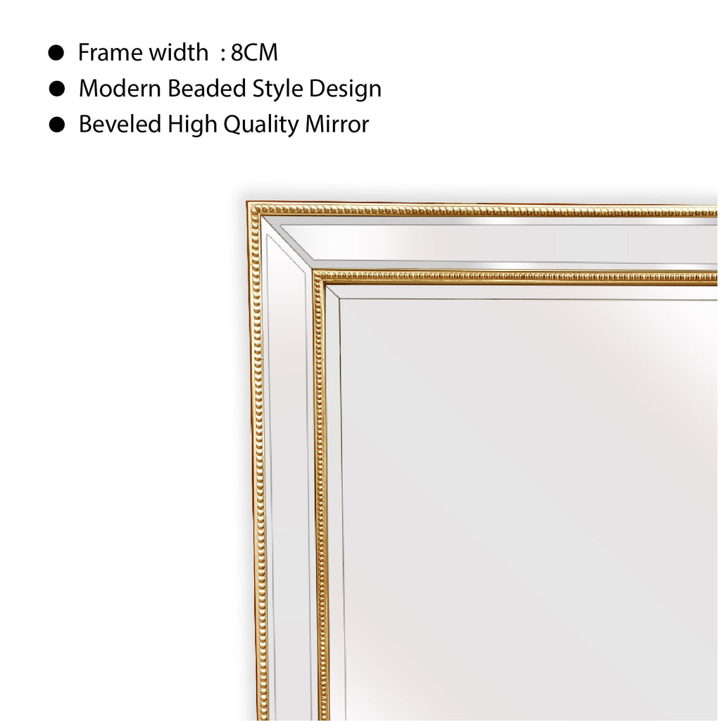 Arlette Gold Full Length Mirror with Stand