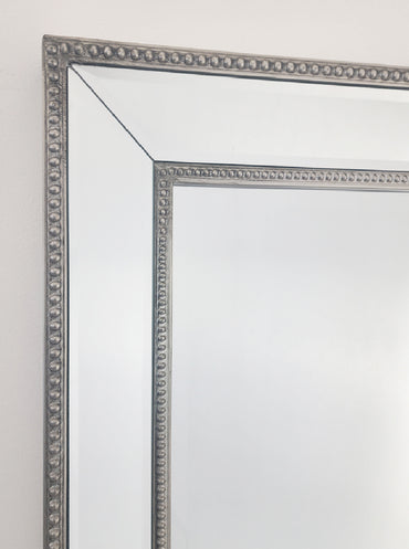 Arlette Silver Full Length Mirror with Stand