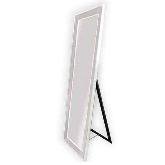 Arlette White Full Length Mirror with Stand