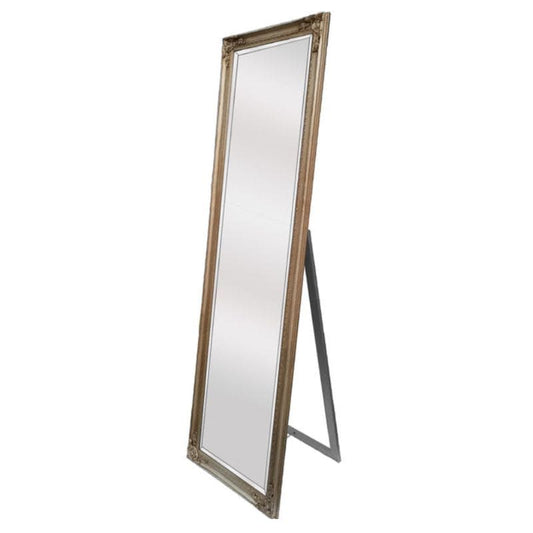 Armel Antique Champagne Full Length Mirror with Stand