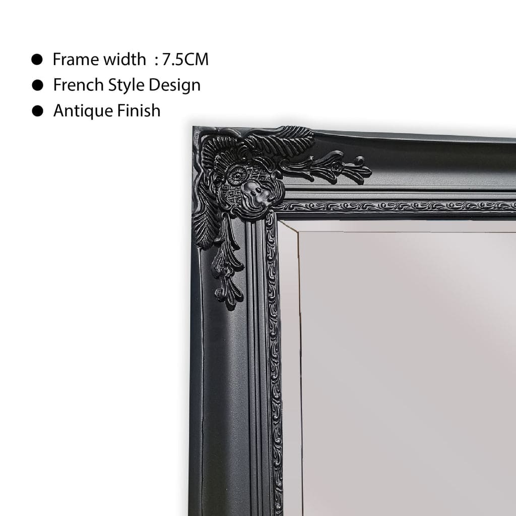 Armel Large Black Full Length Mirror