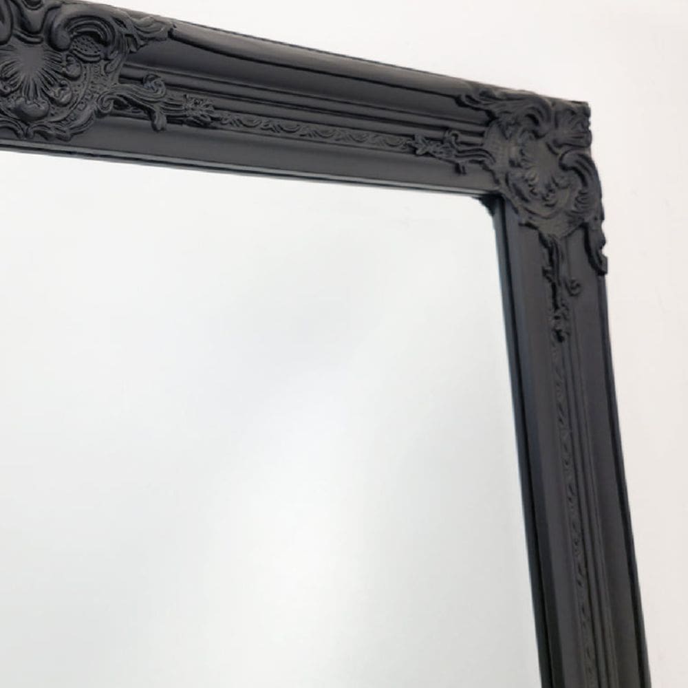 Armel Ornate Black Wall Mirror