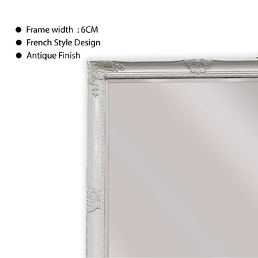 Armel White Full Length Mirror with Stand