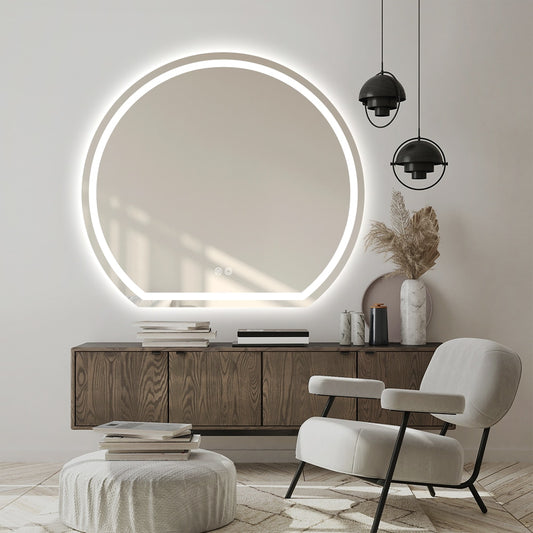 Astryn Frameless Moon Wall LED Mirror