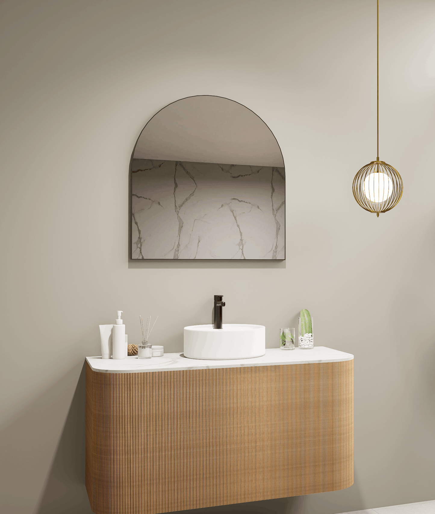 Aura Arched Framed Mirror