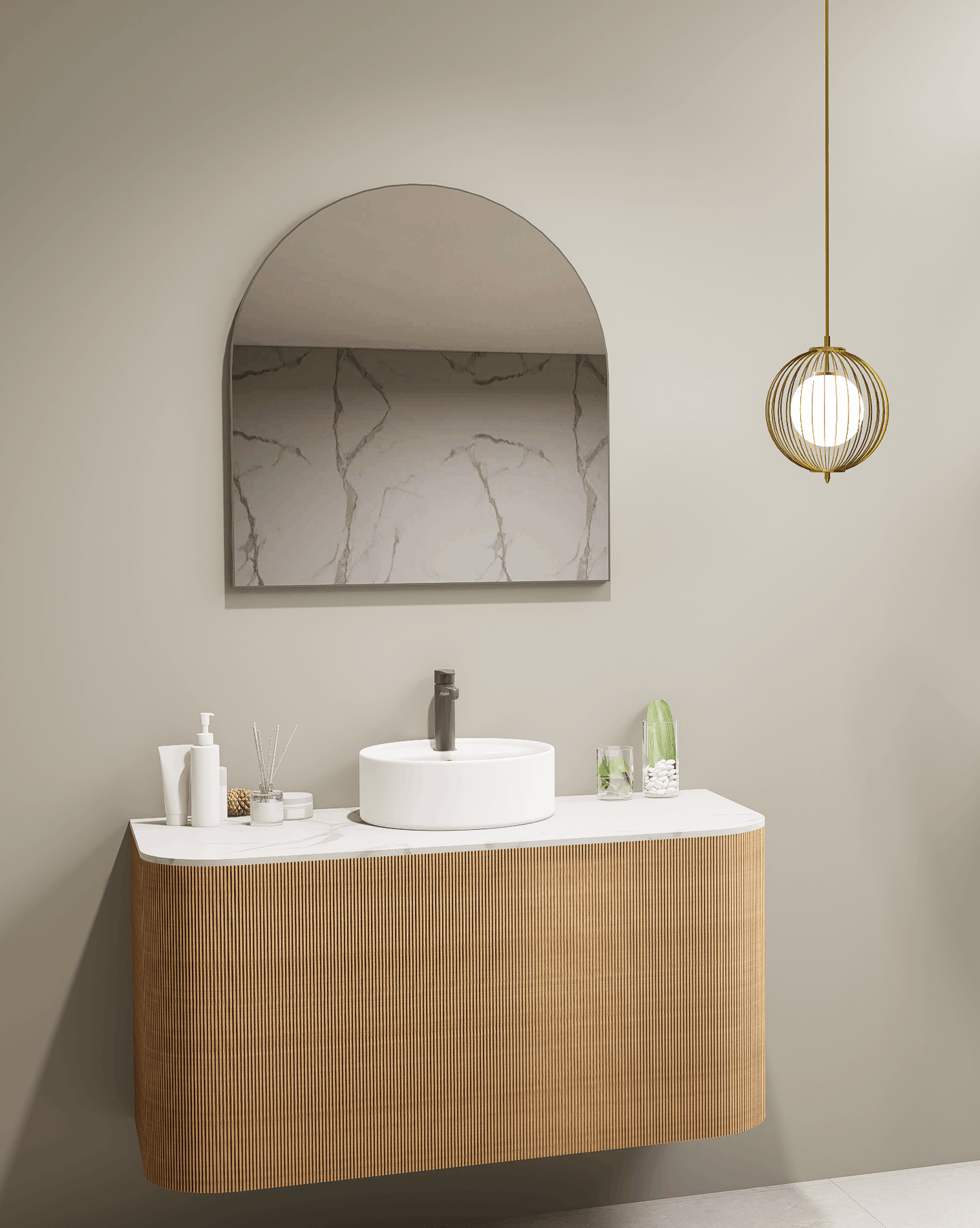 Aura Arched Framed Mirror