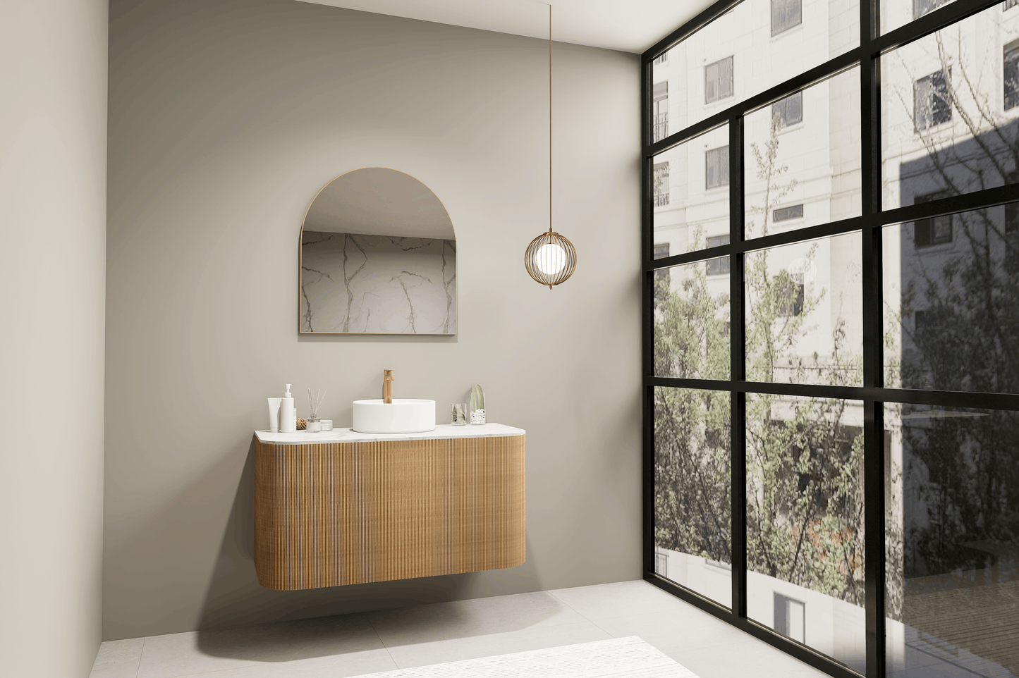 Aura Arched Framed Mirror