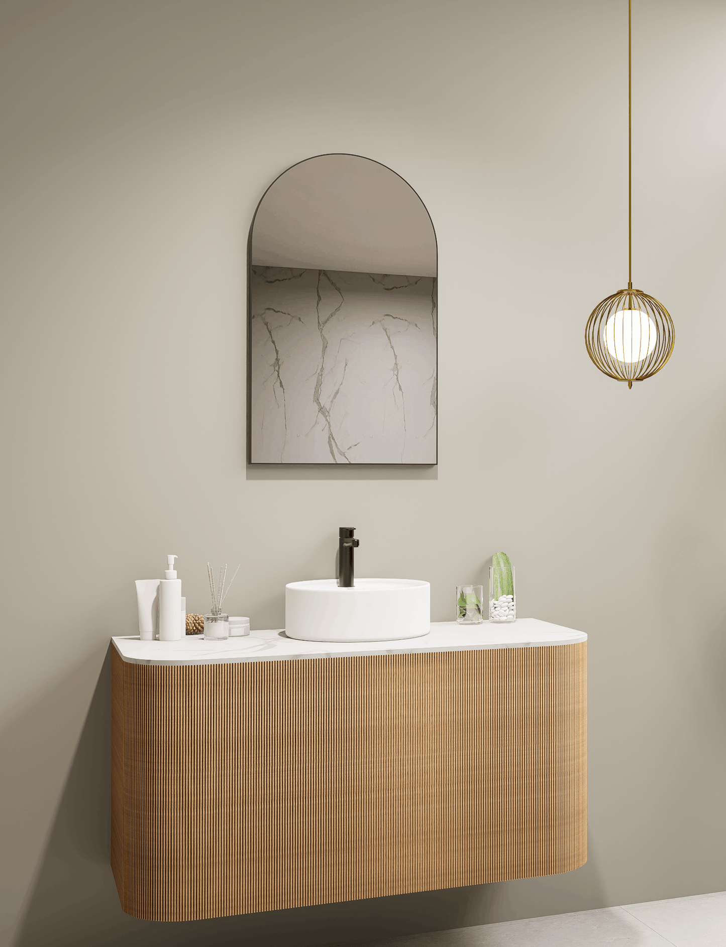 Aura Arched Framed Mirror