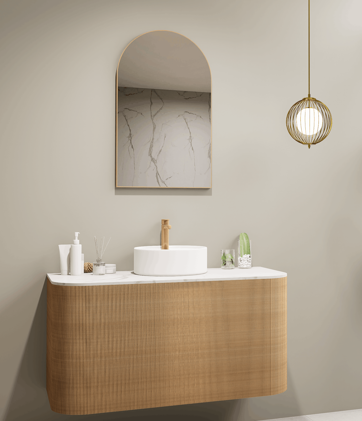 Aura Arched Framed Mirror