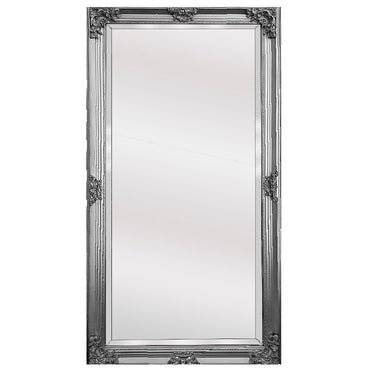 Bellise Large Ornate Antique Silver Full Length Mirror