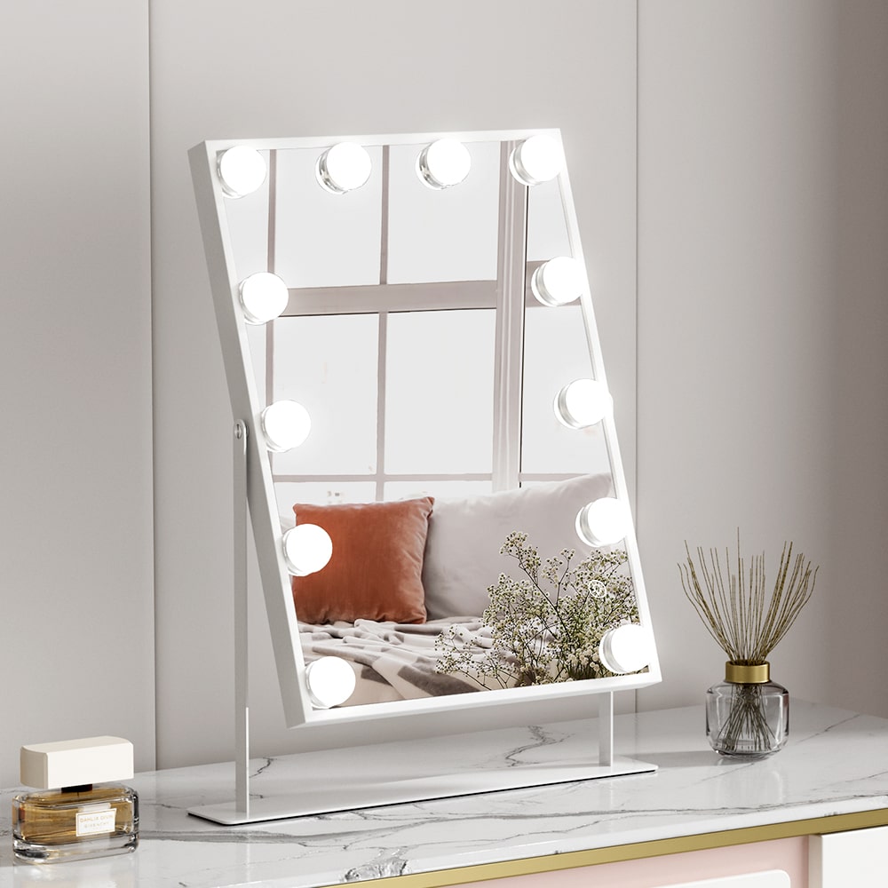 Bluetooth Hollywood LED Tabletop Makeup Mirror
