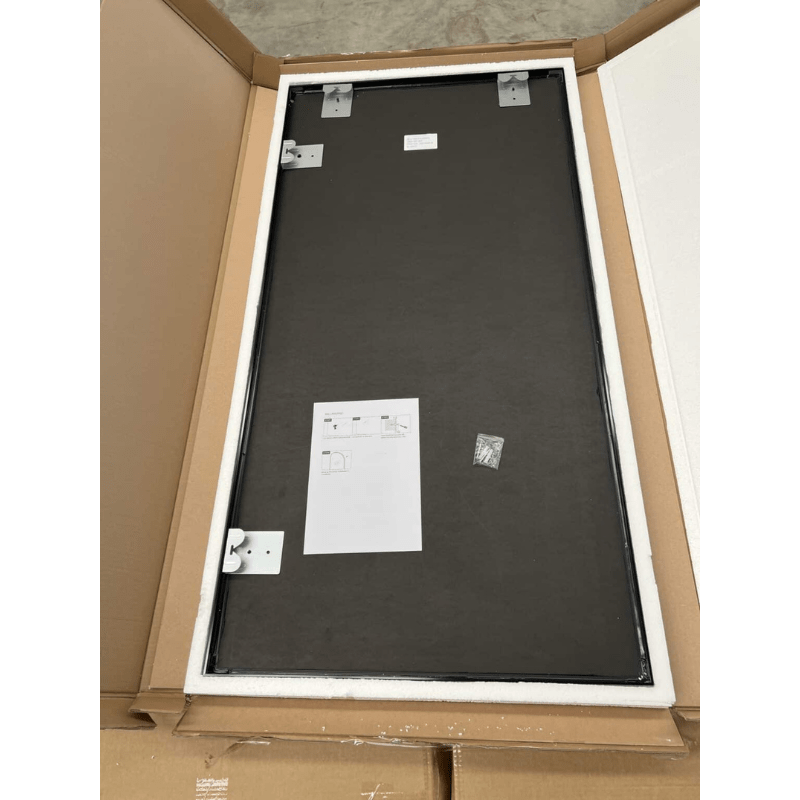 Caius Black Framed Rectangular Mirror
