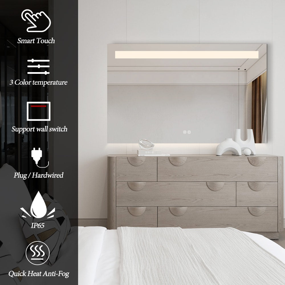 Callum Frontlit Rectangular LED Mirror