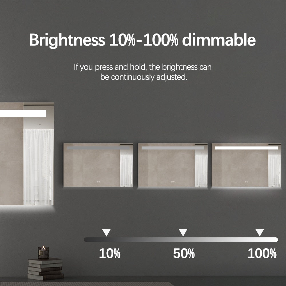Callum Frontlit Rectangular LED Mirror