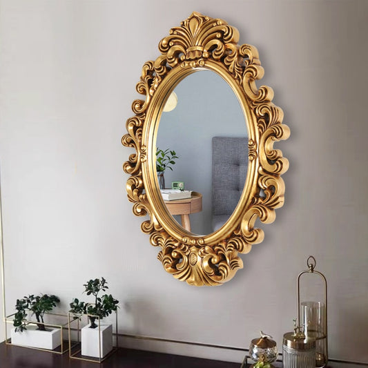 Callum Gold Oval Baroque Classic Mirror