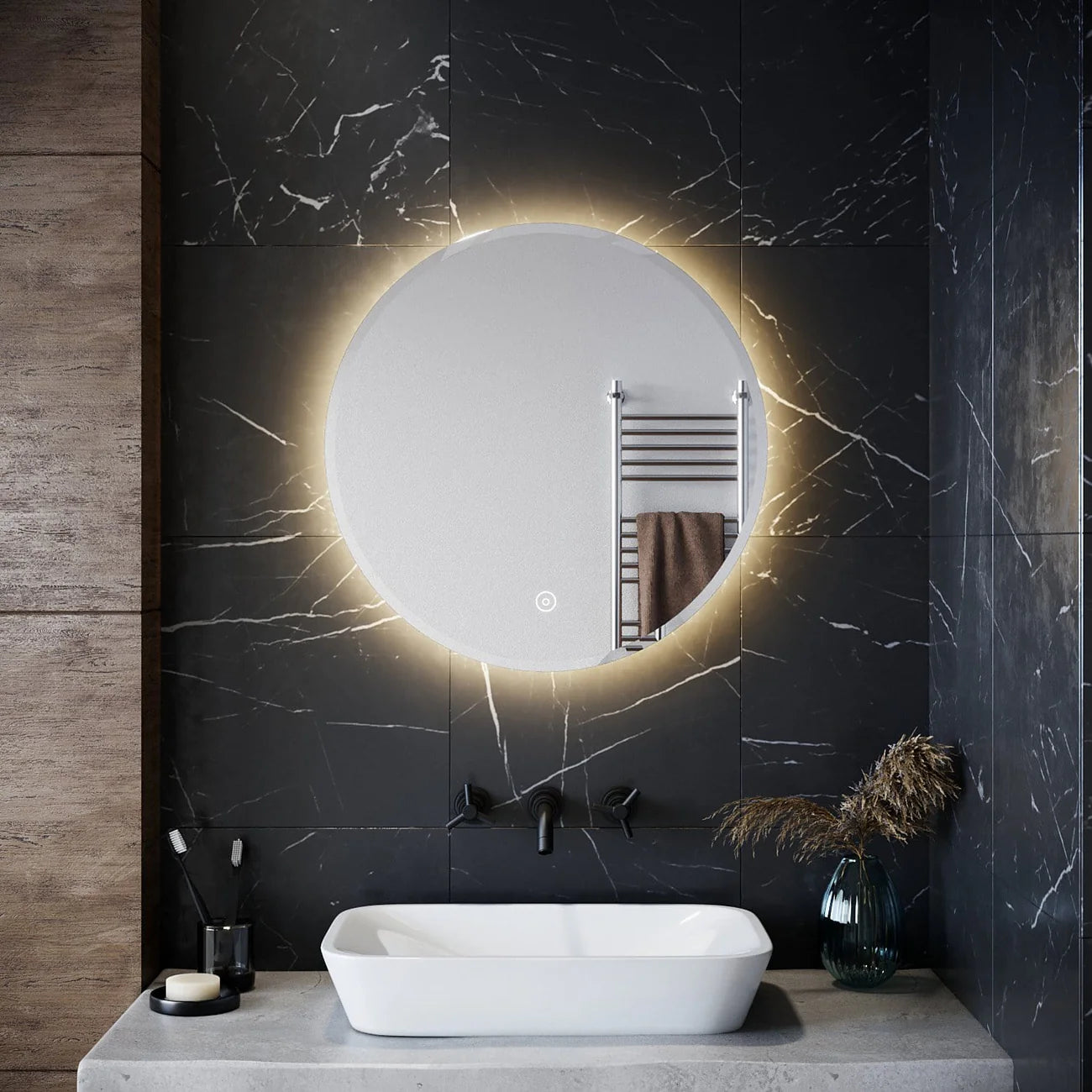 Caroline Round LED Bathroom Mirror