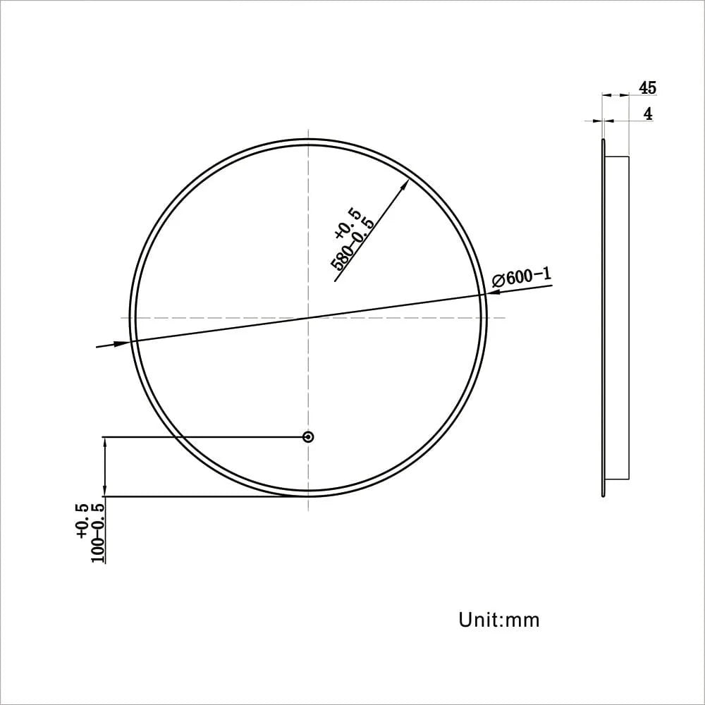 Caroline Round LED Bathroom Mirror