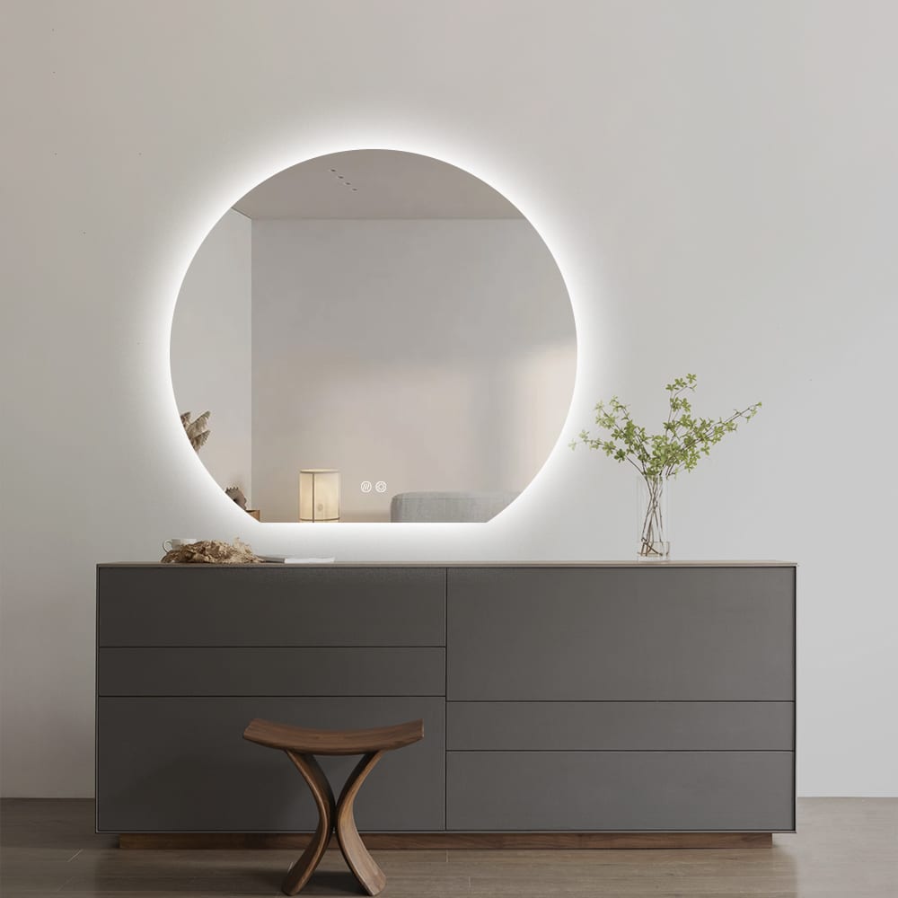 Cassandra Backlit Moon Wall LED Mirror