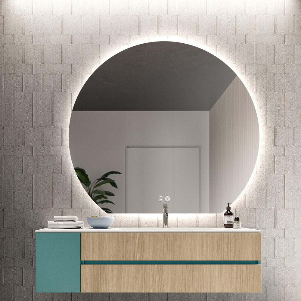 Cassandra Backlit Moon Wall LED Mirror