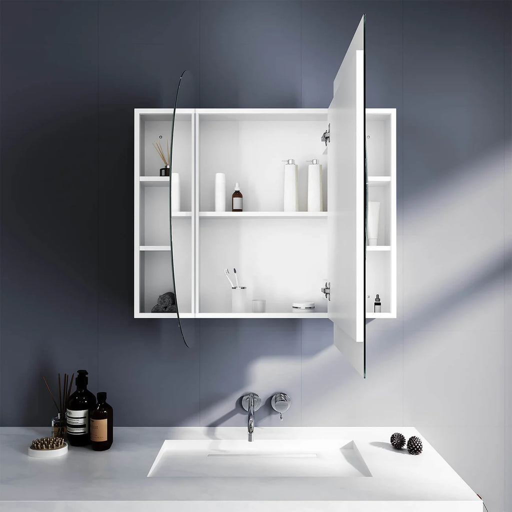 Celsa Oval Bathroom Mirror Cabinet