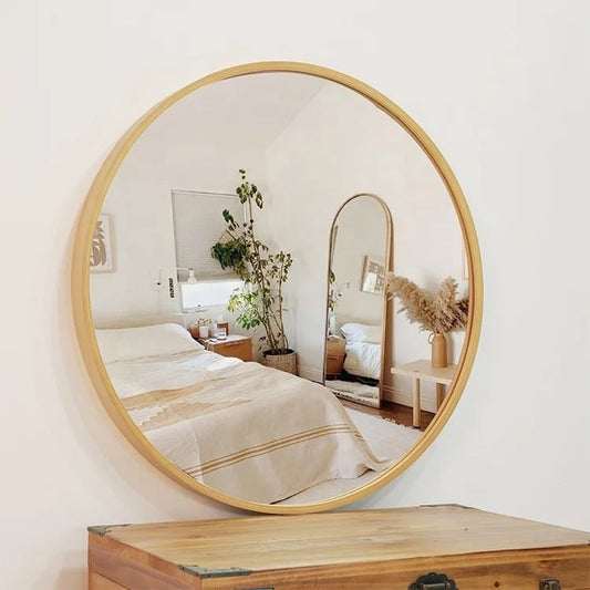 Ceodore Wood Log Round Timeless Mirror