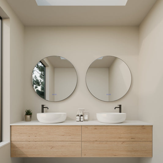 Circo Round Framed LED Bathroom Mirror